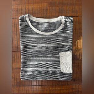 Black and White Patterned T-Shirt